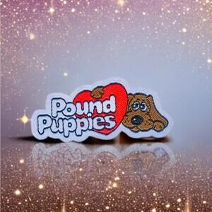 Pound Puppies Patch, Iron On 2” Dog 80s Nostalgia Vintage Shelter Cartoon Dogs